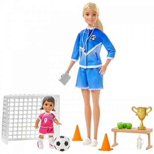 Mattel - Barbie Soccer Coach Playset with 2 Dolls and Accessories | from Assort hind ja info | Tüdrukute mänguasjad | kaup24.ee