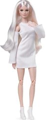 Кукла Mattel - Barbie Signature Looks Doll Tall Blonde White Dress & Boots цена и информация | MUST Металлическая бутылочка с Ярким рисунком (без BPA) (500ml) для мальчиков от 3+ лет Серая с Машинкой | kaup24.ee