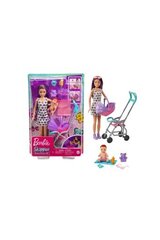 Barbie Skipper lapsehoidja jalutuskäruga GXT34 hind ja info | Tüdrukute mänguasjad | kaup24.ee