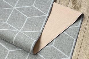 Rugsx ковровая дорожка Cube, серая, 100 см цена и информация | Ковры | kaup24.ee