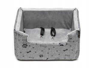 Amibelle автомобильный лежак для собак Emma, серый, 25 см x 40 см цена и информация | Принадлежности в дорогу | kaup24.ee