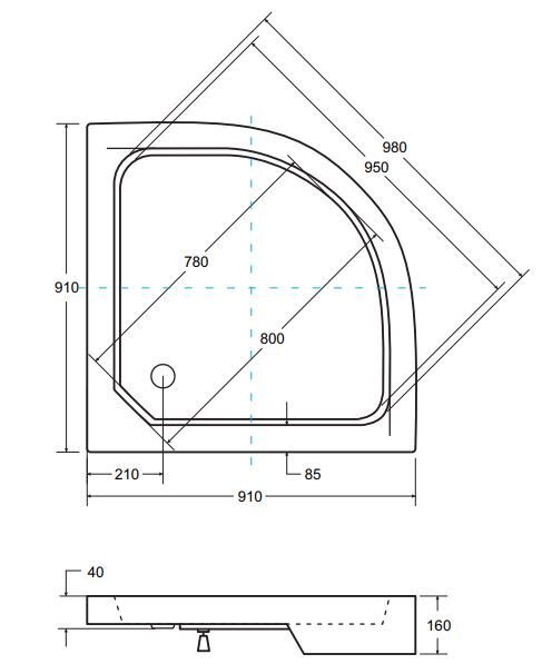 Dušialus PMD Piramida Alex hind ja info | Dušialused | kaup24.ee