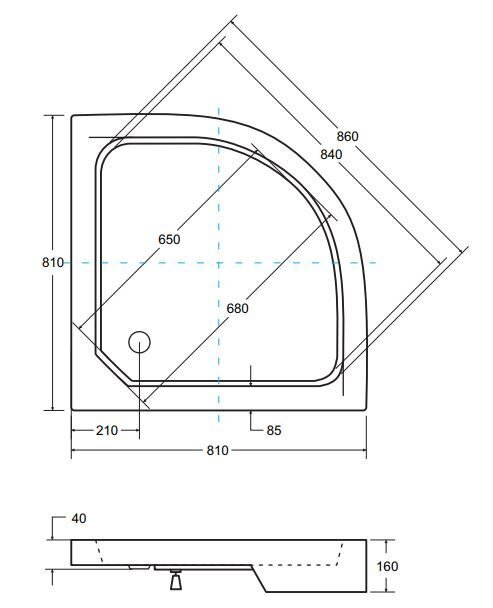 Dušialus PMD Piramida Alex hind ja info | Dušialused | kaup24.ee