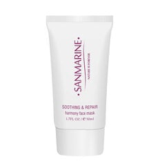 Восстанавливающая маска для лица Sanmarine Soothing & Repair harmony face Mask 50 мл цена и информация | Маски для лица, патчи для глаз | kaup24.ee