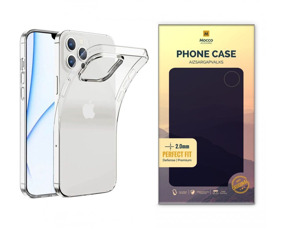 Telefoniümbris Mocco Original Clear Apple iPhone 14 Pro jaoks, läbipaistev цена и информация | Telefoni kaaned, ümbrised | kaup24.ee