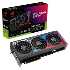 Asus ROG Strix GeForce RTX 4070Ti OC Edition (ROGSTRIX-RTX4070TI-O12G-G) hind ja info | Videokaardid (GPU) | kaup24.ee