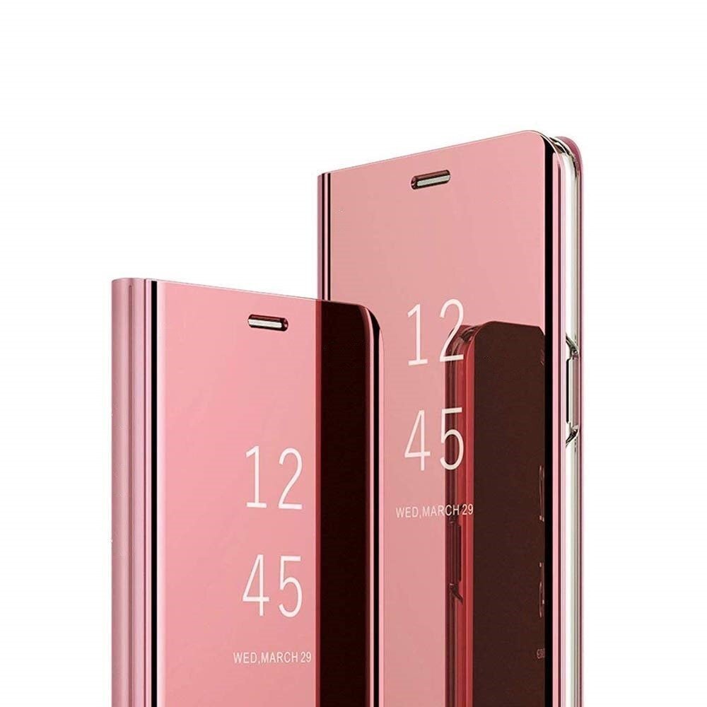 Telefoni kaaned Mocco Clear View Samsung Galaxy S23, roosa hind ja info | Telefoni kaaned, ümbrised | kaup24.ee