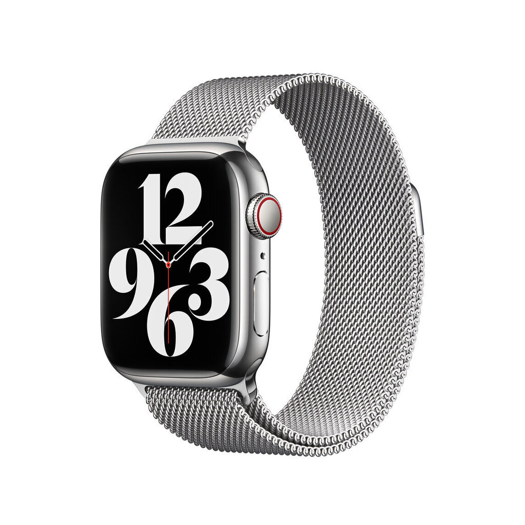 Apple Watch Milanese Loop SILVER 38-40-41mm цена и информация | Nutikellade ja nutivõrude tarvikud | kaup24.ee