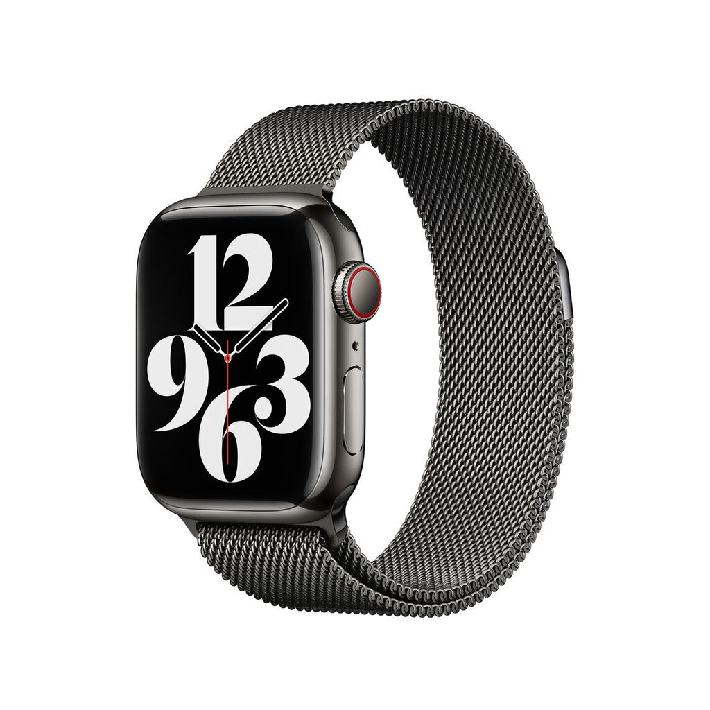 Apple Watch Milanese Loop BLACK 42-44-45mm цена и информация | Nutikellade ja nutivõrude tarvikud | kaup24.ee