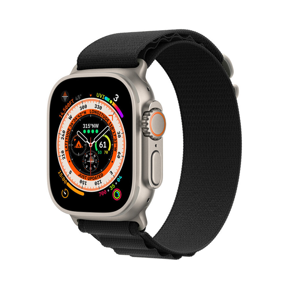 Apple Watch Alpine Loop Black 38-40-41mm hind ja info | Nutikellade ja nutivõrude tarvikud | kaup24.ee