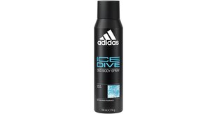 Мужской антиперспирант-спрей Adidas Ice Dive, 150 мл цена и информация | Дезодоранты | kaup24.ee