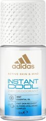 Роликовый дезодорант Adidas Instant Cool, 50 мл цена и информация | Adidas Личная гигиена | kaup24.ee