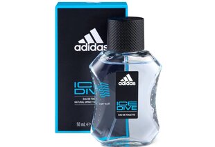 Tualettvesi Adidas Ice Dive EDT meestele, 50 ml hind ja info | Adidas Parfüümid ja lõhnad | kaup24.ee