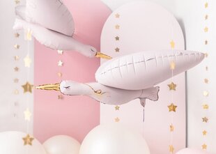 Фольгированный воздушный шарик "Аист", 103x60 см, розовый цена и информация | Воздушные шары | kaup24.ee