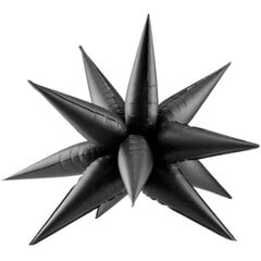 Fooliumist õhupall "Star" 95 cm 3D must hind ja info | Õhupallid | kaup24.ee