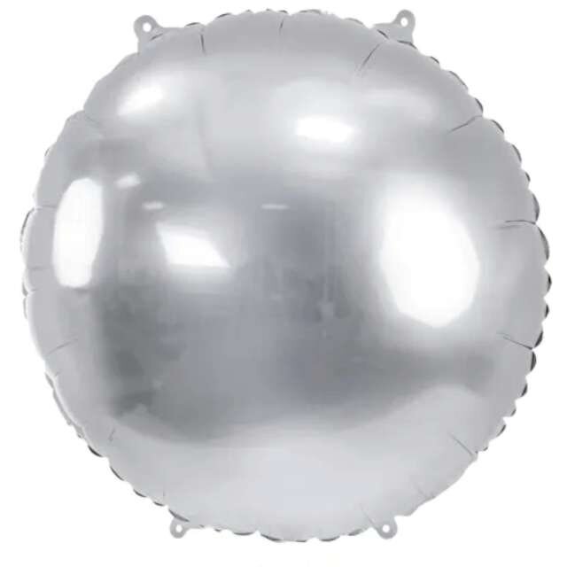 Foolium õhupall ümmargune hõbedane 45 cm hind ja info | Õhupallid | kaup24.ee