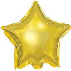 Fooliumist õhupallid "Star" 25 cm 25 tk kuldsed hind ja info | Õhupallid | kaup24.ee