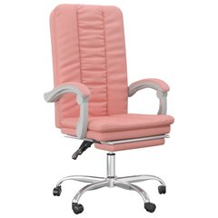 vidaXL reguleeritav kontoritool, roosa, kunstnahk цена и информация | Офисные кресла | kaup24.ee