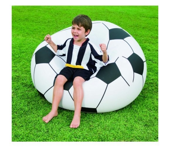 Täispuhutav tugitool Bestway Soccer Ball, 114 x 112 x 66 cm. hind ja info | Täispuhutavad madratsid ja mööbel | kaup24.ee