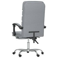Откидывающееся массажное кресло, серое цена и информация | Офисные кресла | kaup24.ee