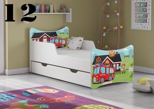 Кровать с матрасом и ящиком SMB Big 12, 180x90 см цена и информация | Детские кровати | kaup24.ee
