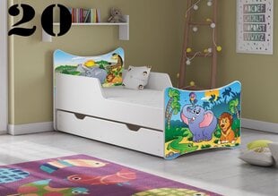 Кровать с матрасом и ящиком SMB Big 20, 180x90 см цена и информация | Детские кровати | kaup24.ee