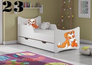 Кровать с матрасом и ящиком SMB Big 23, 180x90 см цена и информация | Детские кровати | kaup24.ee