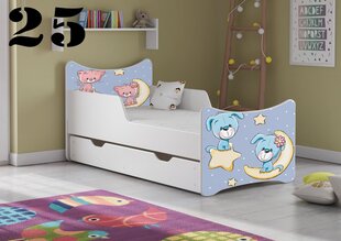 Кровать с матрасом и ящиком SMB Big 25, 180x90 см цена и информация | Детские кровати | kaup24.ee