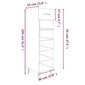 vidaXL jalatsikapp, hall Sonoma tamm, 30 x 35 x 105 cm, tehispuit hind ja info | Jalatsikapid, jalatsiriiulid | kaup24.ee