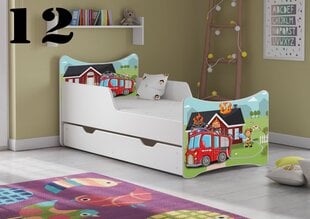 Кровать с матрасом и ящиком SMB Medium 12, 160x80 см цена и информация | Детские кровати | kaup24.ee