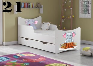 Кровать с матрасом и ящиком SMB Medium 21, 160x80 см цена и информация | Детские кровати | kaup24.ee