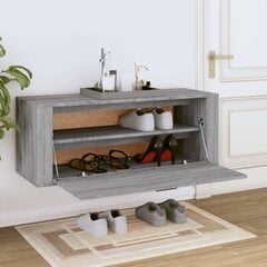 vidaXL seina kingakapp, hall Sonoma, 100 x 35 x 38 cm, tehispuit цена и информация | Полки для обуви, банкетки | kaup24.ee