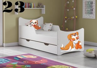 Кровать с матрасом и ящиком SMB Medium 23, 160x80 см цена и информация | Детские кровати | kaup24.ee