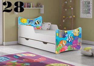 Кровать с матрасом и ящиком SMB Medium 28, 160x80 см цена и информация | Детские кровати | kaup24.ee