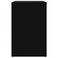 vidaXL jalatsikapp, must, 130 x 35 x 54 cm, tehispuit hind ja info | Jalatsikapid, jalatsiriiulid | kaup24.ee