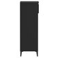 vidaXL kingariiul, must, 40 x 36 x 105 cm, tehispuit цена и информация | Jalatsikapid, jalatsiriiulid | kaup24.ee