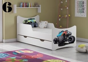 Кровать с матрасом и ящиком SMB Small 6, 140x70 см цена и информация | Детские кровати | kaup24.ee