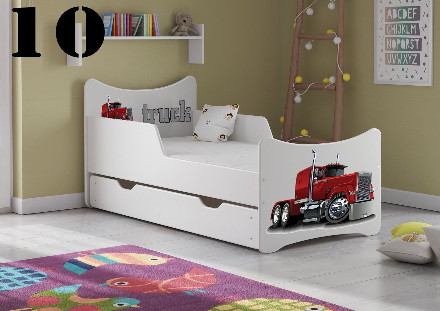 Voodi koos madratsi ja voodikastiga SMB Small 10, 140x70 cm hind ja info | Lastevoodid | kaup24.ee