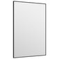 vidaXL uksepeegel, must, 40 x 60 cm, klaas ja alumiinium hind ja info | Peeglid | kaup24.ee