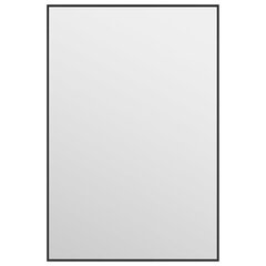 vidaXL uksepeegel, must, 40 x 60 cm, klaas ja alumiinium цена и информация | Подвесные зеркала | kaup24.ee