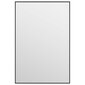 vidaXL uksepeegel, must, 40 x 60 cm, klaas ja alumiinium hind ja info | Peeglid | kaup24.ee