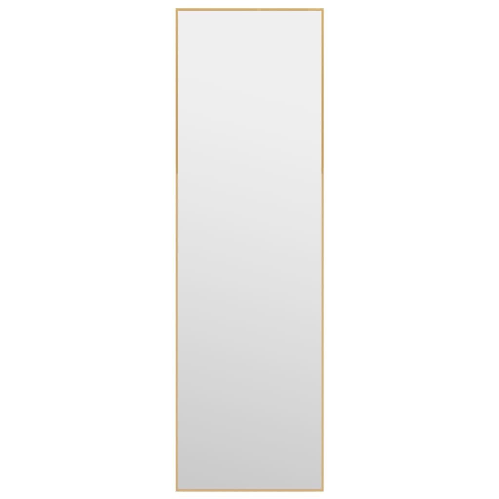 vidaXL uksepeegel, kuldne, 30 x 100 cm, klaas ja alumiinium hind ja info | Peeglid | kaup24.ee
