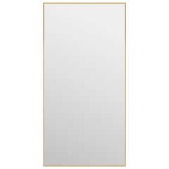 vidaXL uksepeegel, kuldne, 40 x 80 cm, klaas ja alumiinium hind ja info | Peeglid | kaup24.ee