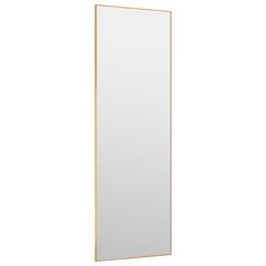 vidaXL uksepeegel, kuldne, 40 x 100 cm, klaas ja alumiinium hind ja info | Peeglid | kaup24.ee