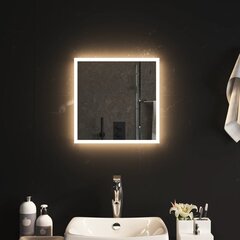 vidaXL LED-vannitoapeegel, 40x40 cm цена и информация | Подвесные зеркала | kaup24.ee