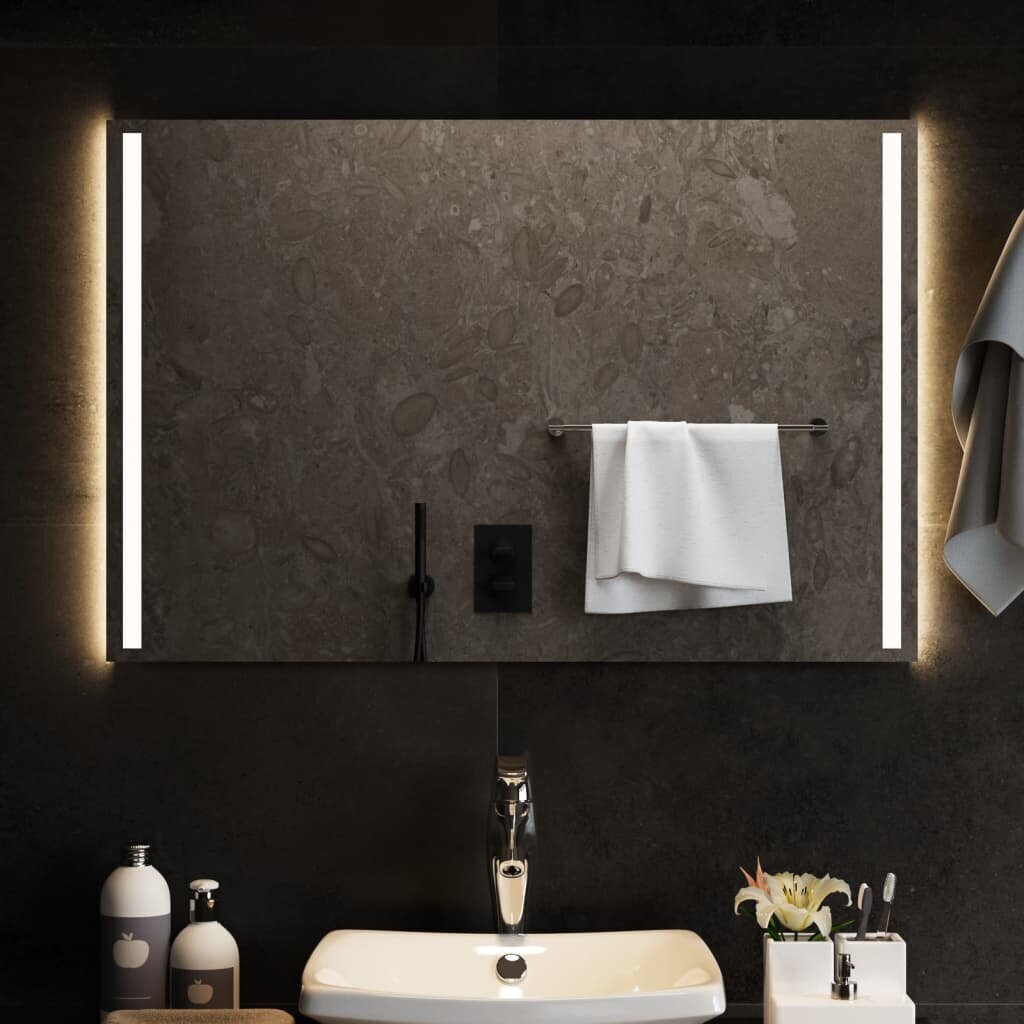 vidaXL LED vannitoapeegel, 90x60 cm hind ja info | Peeglid | kaup24.ee