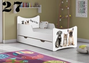 Кровать с матрасом и ящиком SMB Small 27, 140x70 см цена и информация | Детские кровати | kaup24.ee