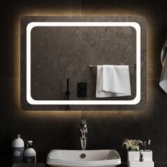 vidaXL LED vannitoapeegel, 80x60 cm цена и информация | Подвесные зеркала | kaup24.ee