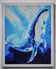 Teemantmosaiigi komplekt 40x50 cm. "Majestic Whale" hind ja info | Teemantmaalid, teemanttikandid | kaup24.ee