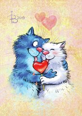 Алмазная мозаика Cats - Sharing happiness, 40x50 см цена и информация | Алмазная мозаика | kaup24.ee